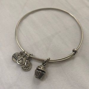 Alex and Ani Silver Cupcake bracelet